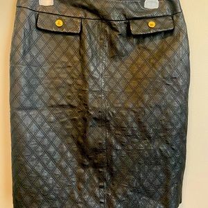 Chadwick’s Black leather skirt